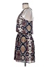 Aqua 100% Polyester Paisley Blue Casual Dress Size M - photo 5