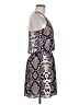 Aqua 100% Polyester Paisley Blue Casual Dress Size M - photo 4