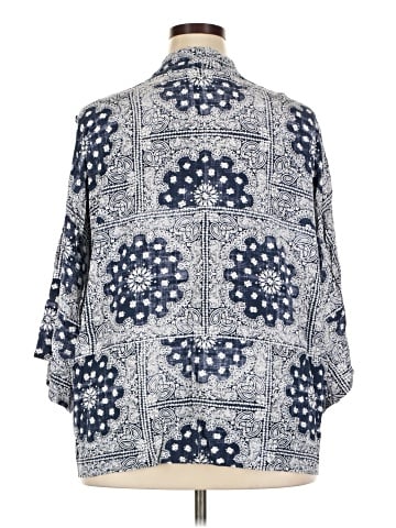 Skye's The Limit 3/4 Sleeve Button-Down Shirt (view 2)