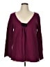 Assorted Brands Burgundy Long Sleeve Blouse Size XL - photo 1