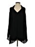 Diane von Furstenberg 100% Polyester Black Sleeveless Blouse Size S - photo 1