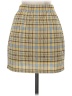 Rainbow Plaid Yellow Casual Skirt Size S - photo 2