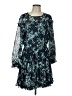 CeCe 100% Polyester Teal Cocktail Dress Size L - photo 1