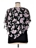 I.N. Studio 100% Polyester Black Short Sleeve Blouse Size 1X - photo 2