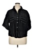 Inizio Stripes Black 3/4 Sleeve Button-Down Shirt Size XL - photo 1