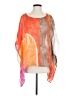 Chico's 100% Linen Orange Short Sleeve Blouse Size S - photo 1