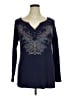 Style&Co Blue Long Sleeve Top Size XL - photo 1