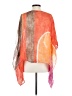 Chico's 100% Linen Orange Short Sleeve Blouse Size S - photo 2