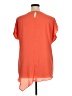 Cato 100% Polyester Orange Short Sleeve Blouse Size XL - photo 2