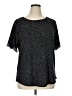 Moa Moa Polka Dots Black Short Sleeve Blouse Size 1X - photo 1