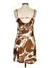 pretty garbage 100% Polyester Graphic Brown Cocktail Dress Size S - photo 2