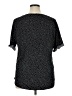 Moa Moa Polka Dots Black Short Sleeve Blouse Size 1X - photo 2