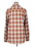 Natural Reflections Checkered-gingham Brown Long Sleeve Blouse Size 1X - photo 2