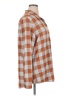 Natural Reflections Checkered-gingham Brown Long Sleeve Blouse Size 1X - photo 4