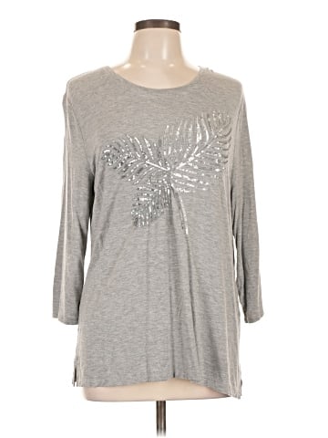 Weekends by Chico's 3/4 Sleeve T-Shirt (view 1)