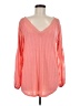 Fever Pink Long Sleeve Blouse Size M - photo 1