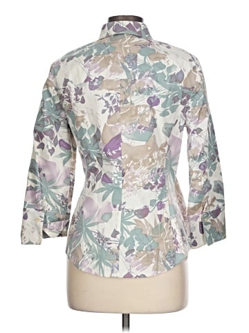 Linda Allard Ellen Tracy 3/4 Sleeve Button-Down Shirt (view 2)