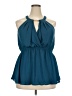 Torrid 100% Polyester Teal Sleeveless Blouse Size 2X Plus (2) - photo 1