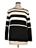 Anne Klein Stripes Black Turtleneck Sweater Size 1X - photo 1