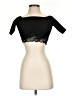 Bebe Black Short Sleeve Top Size XXS - photo 1