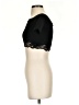 Bebe Black Short Sleeve Top Size XXS - photo 5