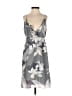 Old Navy 100% Silk Floral Gray Cocktail Dress Size XS - photo 1