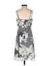 Old Navy 100% Silk Floral Gray Cocktail Dress Size XS - photo 2