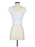 Kirious 100% Nylon Ivory White Short Sleeve Top Size S - photo 2