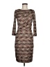 David Meister Argyle Brown Casual Dress Size 6 - photo 1