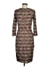 David Meister Argyle Brown Casual Dress Size 6 - photo 2