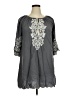 Chic Connection Gray 3/4 Sleeve Blouse Size 1X - photo 1
