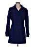 Anne Klein Blue Wool Coat Size M - photo 1