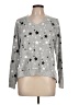 Lucky Brand Stars Silver Pullover Sweater Size L - photo 1