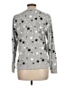 Lucky Brand Stars Silver Pullover Sweater Size L - photo 2
