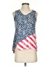 Onque 100% Cotton Blue Sleeveless Blouse Size S - photo 1