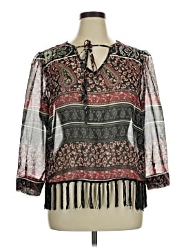 Earthbound Trading Co. 3/4 Sleeve Blouse (view 1)