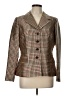 Teri Jon by Rickie Freeman Plaid Brown Blazer Size 12 - photo 1