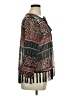 Earthbound Trading Co. 100% Polyester Paisley Black 3/4 Sleeve Blouse Size XL - photo 4