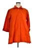 Max Mara Orange 3/4 Sleeve Button-Down Shirt Size 16 - photo 1