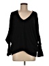 HEATHER 100% Cotton Black Pullover Sweater Size M - photo 1