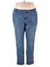 Denim 24/7 Solid Blue Jeans Size 22 - photo 1