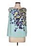 Talbots Outlet 100% Polyester Teal Sleeveless Blouse Size Lg Petite - photo 1