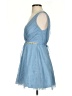 Teeze Me 100% Polyester Blue Cocktail Dress Size 0 - photo 5
