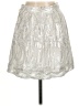 Aqua Metallic Silver Casual Skirt Size M - photo 2