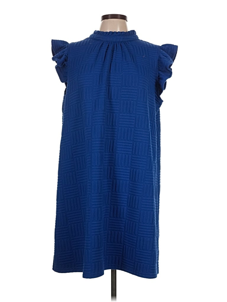 Pre-owned Voy Casual Dress In Blue