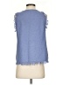 Milly Solid Blue Sleeveless Top Size S - photo 2