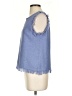 Milly Solid Blue Sleeveless Top Size S - photo 5
