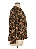 Gibson Latimer 100% Viscose Floral Brown Long Sleeve Blouse Size XL - photo 4