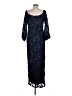Xscape 100% Polyester Stars Blue Cocktail Dress Size 8 - photo 2
