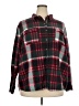 Natural Reflections 100% Cotton Plaid Red Long Sleeve Button-Down Shirt Size 2X - photo 1